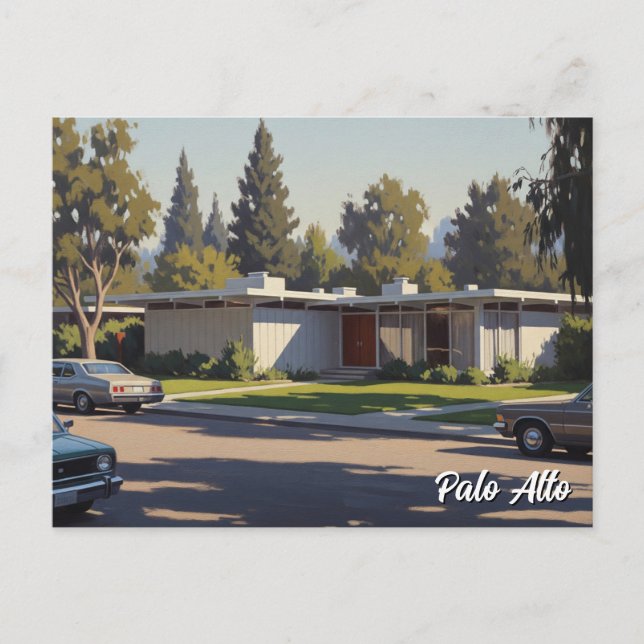 Palo Alto Vintage Postcard (Front)