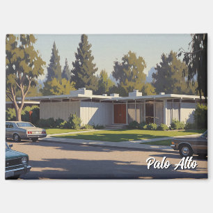 Palo Alto Vintage Postcard Magnet