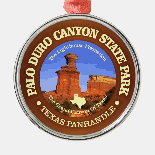 Palo Duro Canyon SP Metal Ornament (Front)