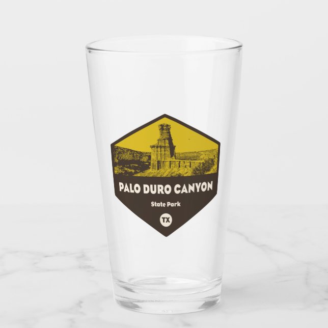 Palo Duro Canyon State Park Texas Glass (Front)