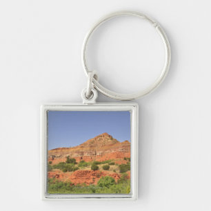 Palo Duro Canyon, Texas.  Successive rock layers Key Ring