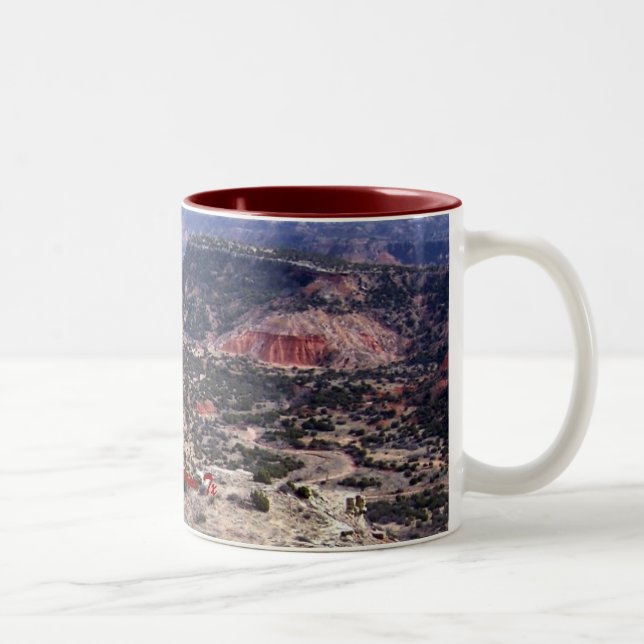 Palo Duro Canyon, Tx Two-Tone Coffee Mug (Right)