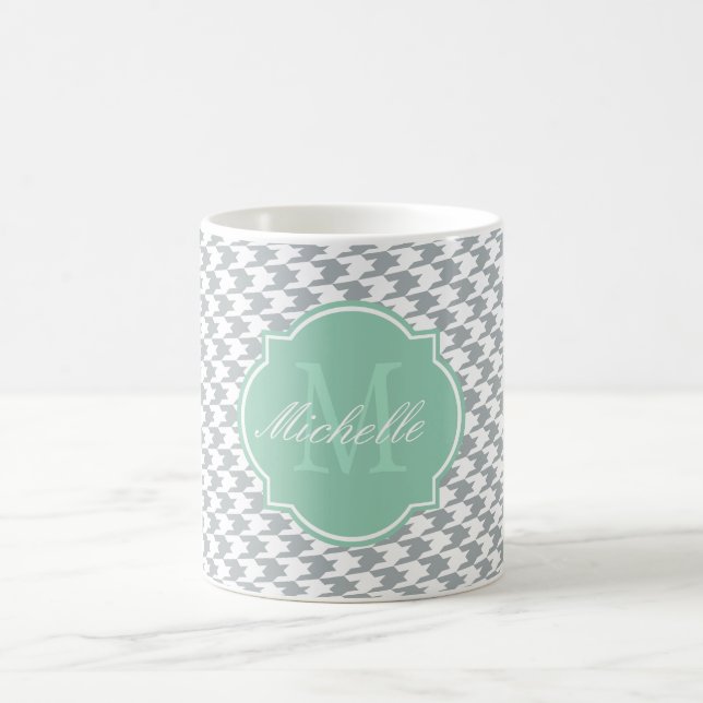 Paloma Houndstooth Monogram Mug (Center)