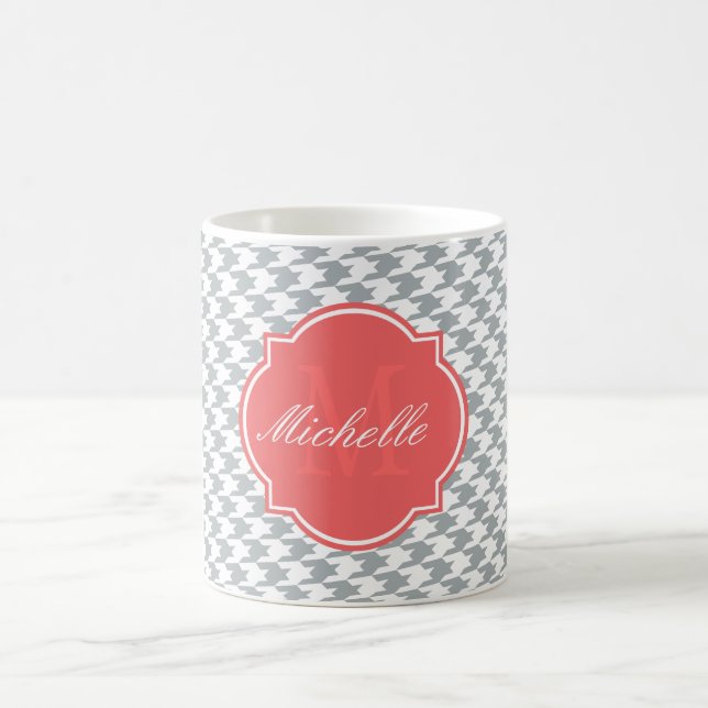 Paloma Houndstooth Monogram Mug (Center)
