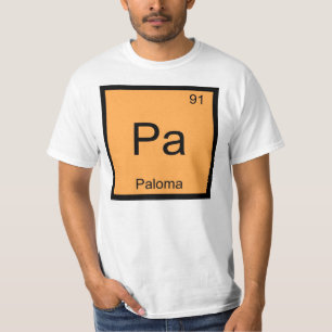 Paloma Name Chemistry Element Periodic Table T-Shirt
