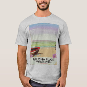 Paloma Plage, French Riviera travel poster T-Shirt