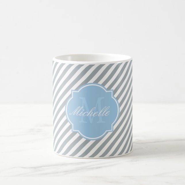 Paloma Stripe Monogram Mug (Center)
