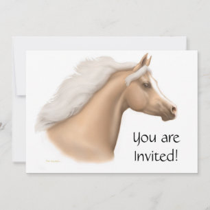 Palomino Arabian Horse Party Invitation