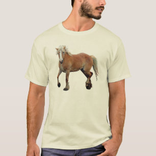 Palomino Belgian Draught Horse Sporty Apparel T-Shirt