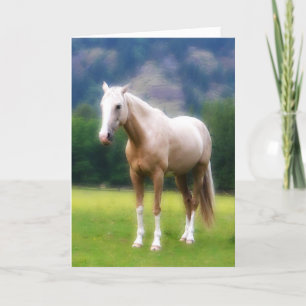 Palomino Dream Horse Card