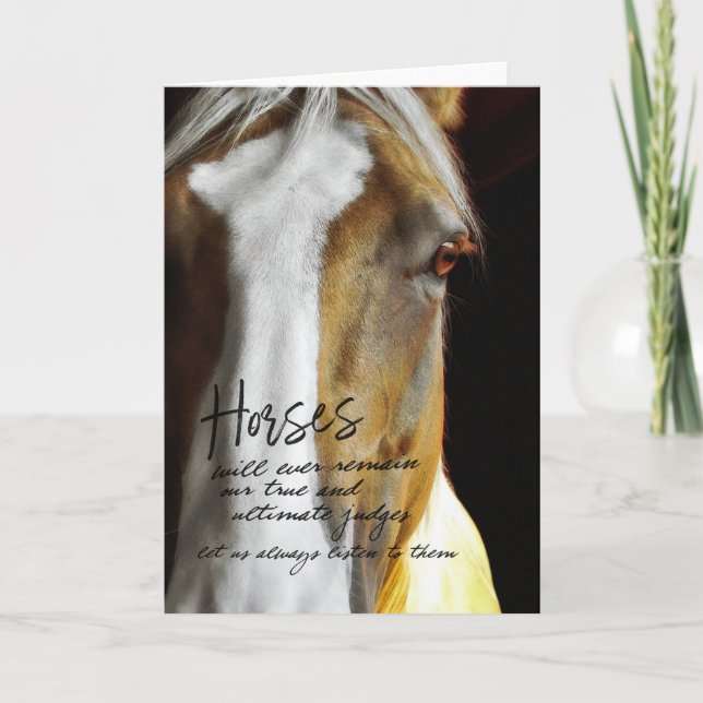 PALOMINO Greeting Card (Front)