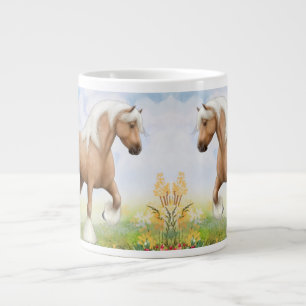 Palomino Gypsy Draft Horse Large Coffee Mug