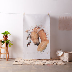 Palomino Horse by Bihrle Fabric