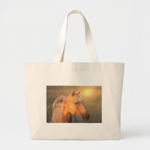 Palomino Horse in Light Canvas Bag