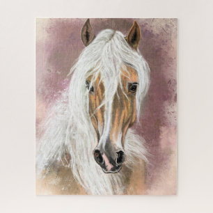Palomino Horse Jigsaw Puzzle - Painting