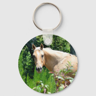 Palomino Horse Keychain