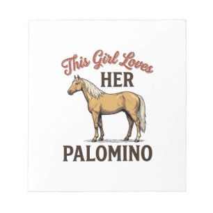 Palomino Horse Lover Vintage Engraving T-Shirt_1 Notepad