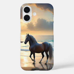 Palomino Horse On The Beach,  iPhone 16 Case