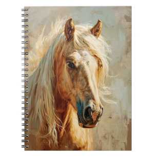 Palomino Horse Portrait Notebook