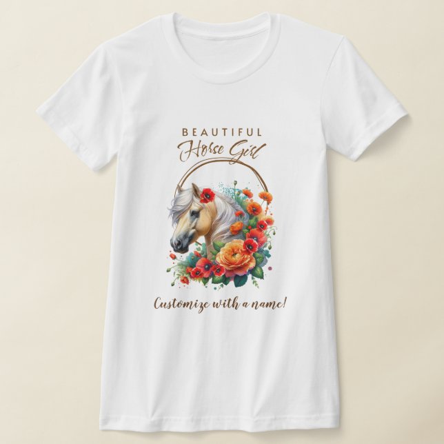 Palomino Horse  T-Shirt (Laydown)