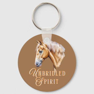 Palomino Horse Unbridled Spirit Key Ring