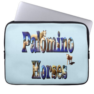 Palomino Horses Picture Logo, Laptop Sleeve