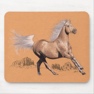 Palomino in coloured pencil mouse pad