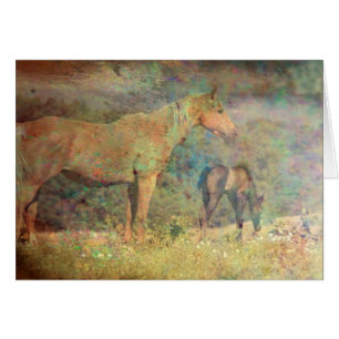 Palomino Mare and Foal