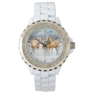 Palomino Pinto Paint Quarter Horses In Snow Watch