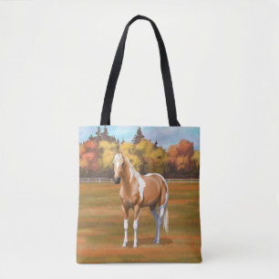 Palomino Pinto Quarter Horse Paint Horse Stallion Tote Bag