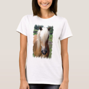 Palomino Quarter Horse Ladies Fitted T-Shirt