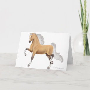 Palomino Saddlebred Horse Greeting Card