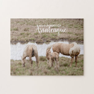 Palomino Wild Ponies of Assateague Jigsaw Puzzle