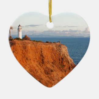 Palos Verdes Lighthouse Ceramic Ornament
