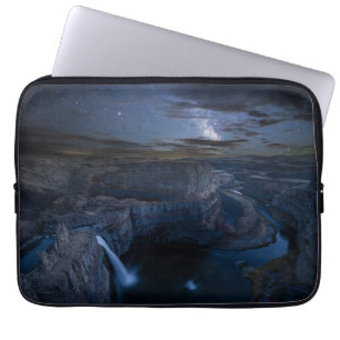 Palouse Falls Park & Milky Way Washington State Laptop Sleeve