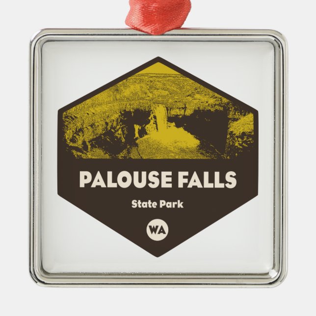 Palouse Falls State Park Washington Metal Ornament (Front)
