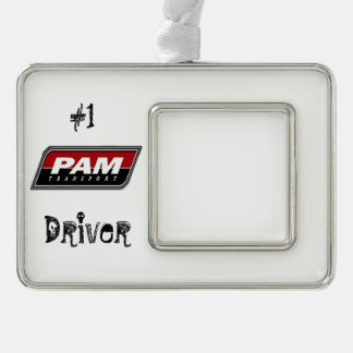 Pam Transport Silver Plated Framed Ornament