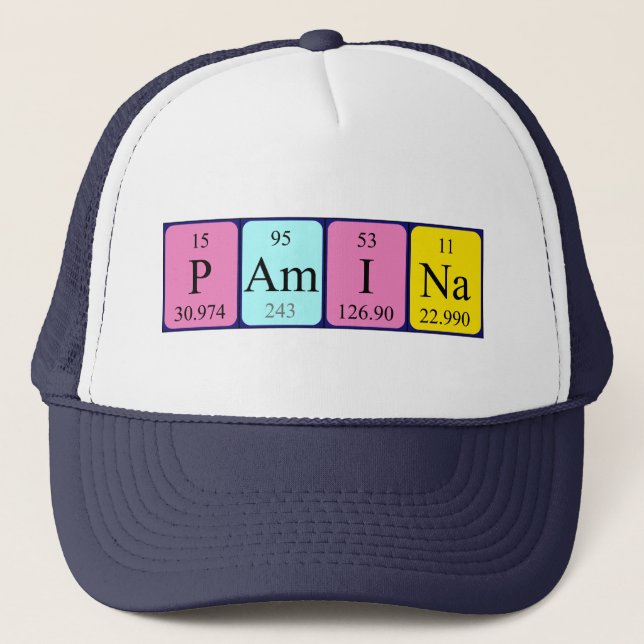 Pamina periodic table name hat (Front)
