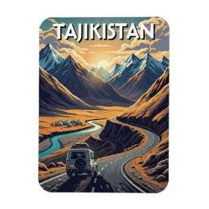 Pamir Highway Tajikistan Travel  Magnet