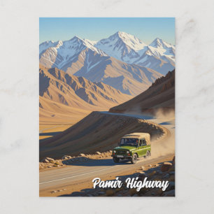 Pamir Highway Tajikistan Travel  Postcard