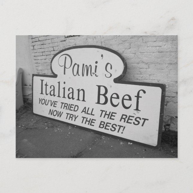 Pami's Italian Beef Postcard (Front)