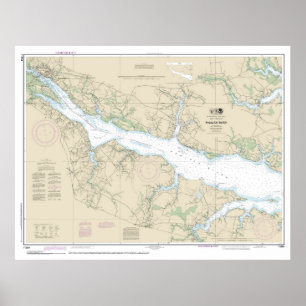 Pamlico River Nautical Chart 11554