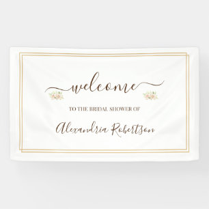 Pampa Grass Bridal Wedding Shower Welcome Banner