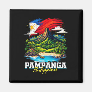 Pampanga Philippines Souvenir Filipino Flag  Magnet