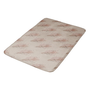 Pampas Bohemian Earthy Tone Brown Bath Mat