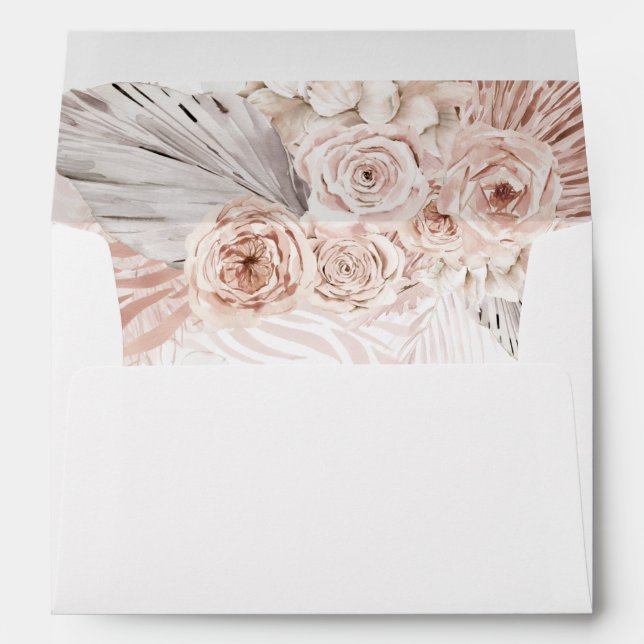 pampas boho flowers envelope (Back (Bottom))