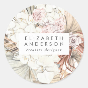 Pampas business classic round sticker