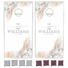 Pampas Grass and White Orchids Exotic Mr. and Mrs.