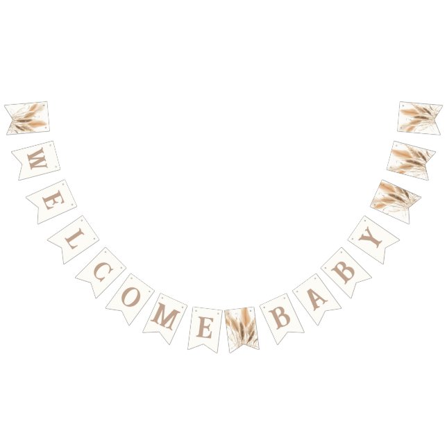 Pampas grass Baby shower  Bunting (All)