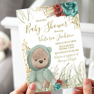 Pampas Grass Baby Shower Invitation